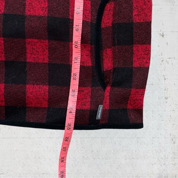 Eddie Bauer Women’s Buffalo Plaid Pullover Sweater Jacket Size Medium Cabincore - Picture 12 of 13